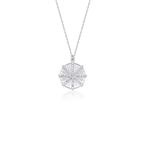 14 Ayar Altın Sun Ray Charm Kolye