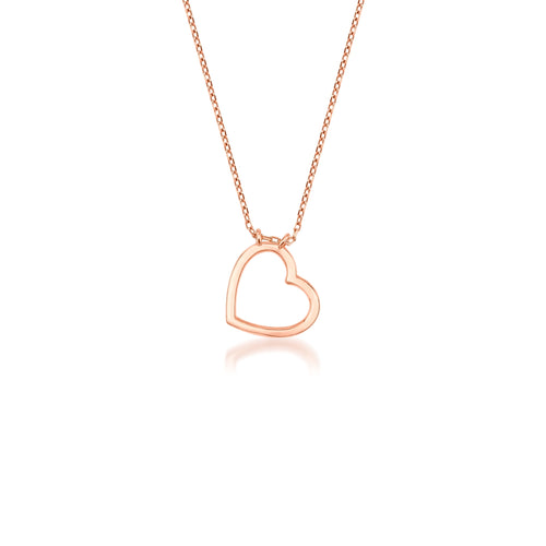 14 Ayar Altın Open Heart Kolye