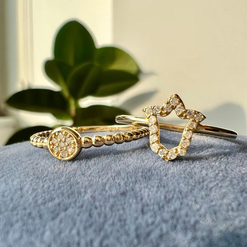 14 Ayar Altın Ivy Leaf Ring