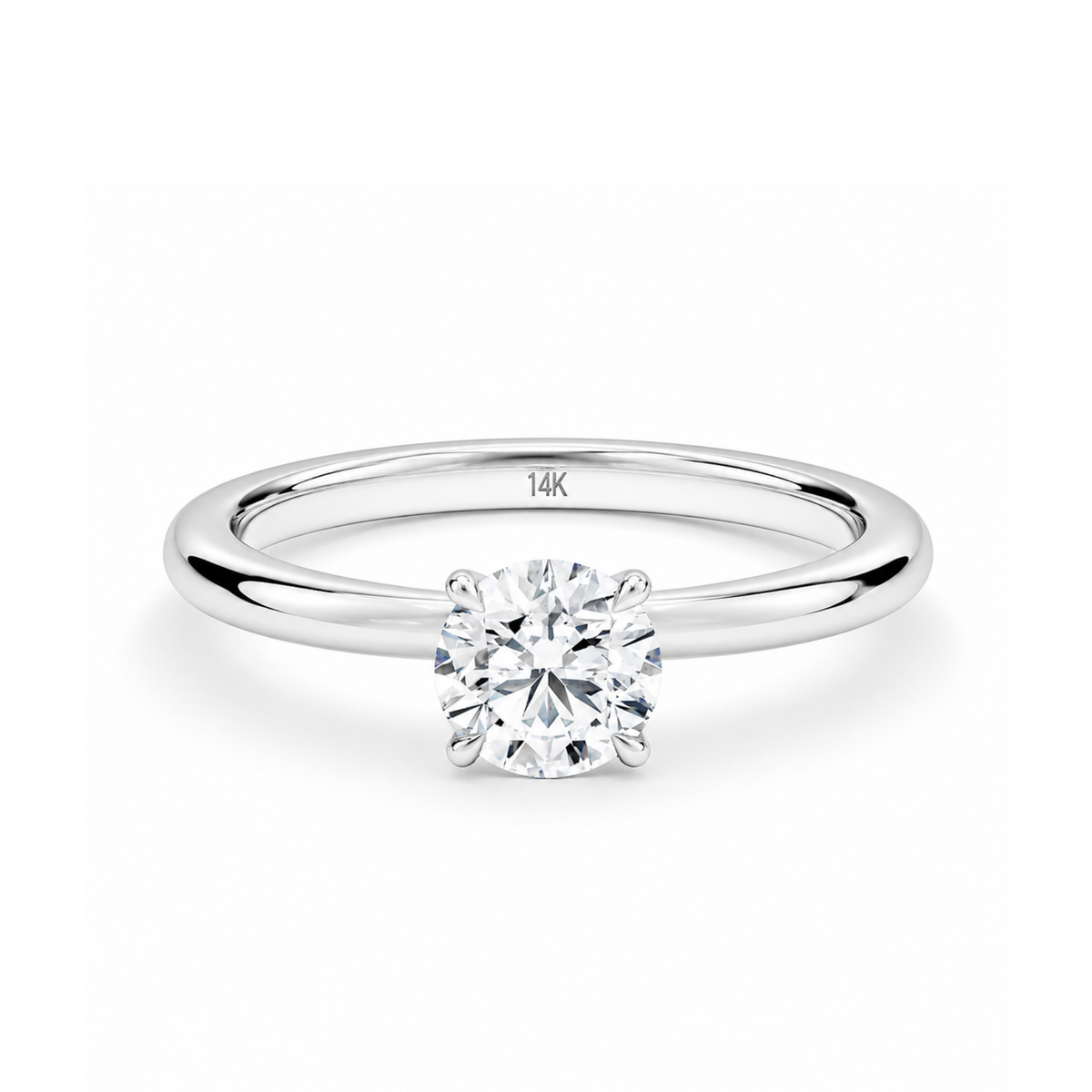 0.58 Ct Yuvarlak Gıa Sertifika Pırlanta Tektaş Yüzük