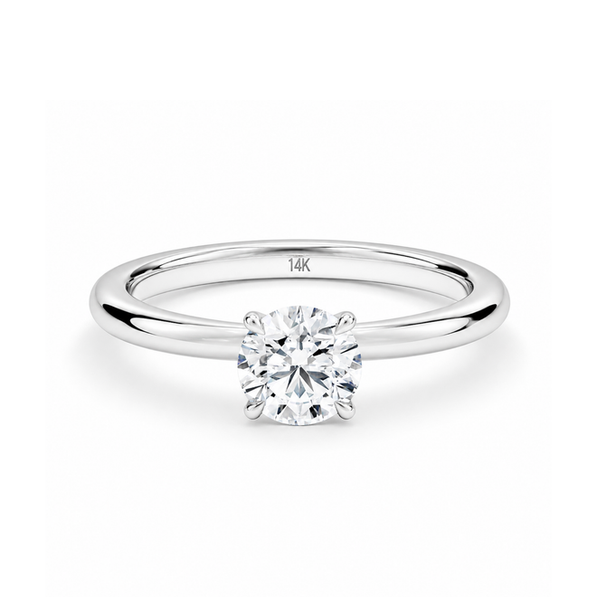 0.58 Ct Yuvarlak Gıa Sertifika Pırlanta Tektaş Yüzük