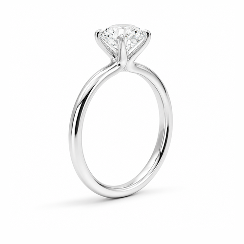 0.58 Ct Yuvarlak Gıa Sertifika Pırlanta Tektaş Yüzük 5