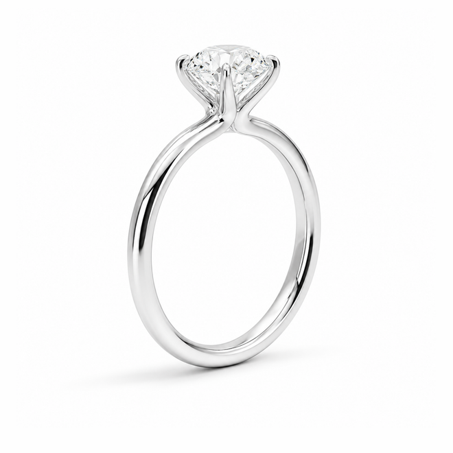 0.58 Ct Yuvarlak Gıa Sertifika Pırlanta Tektaş Yüzük 5