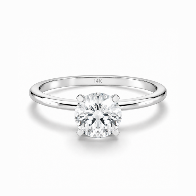 0.70 Ct Yuvarlak Gıa Sertifika Pırlanta Tektaş Yüzük