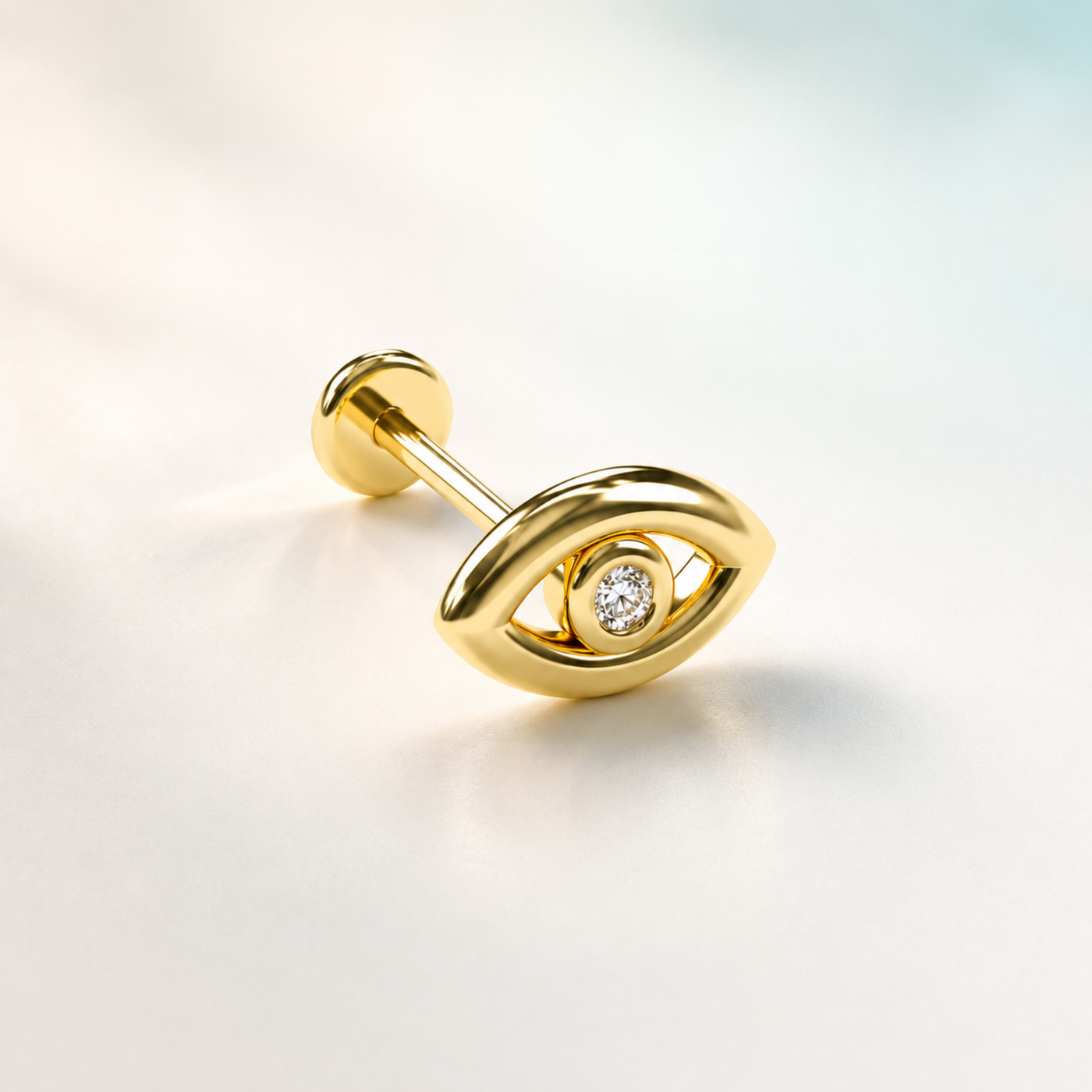 14 Ayar Altın Göz Helix Piercing