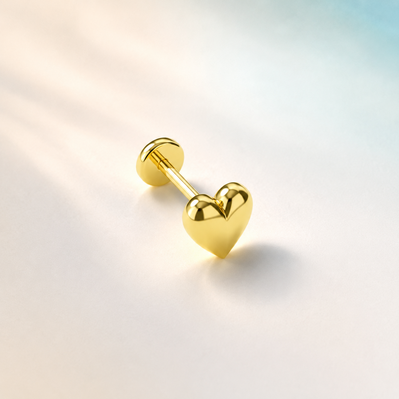 14 Ayar Altın Kalp Conch Piercing