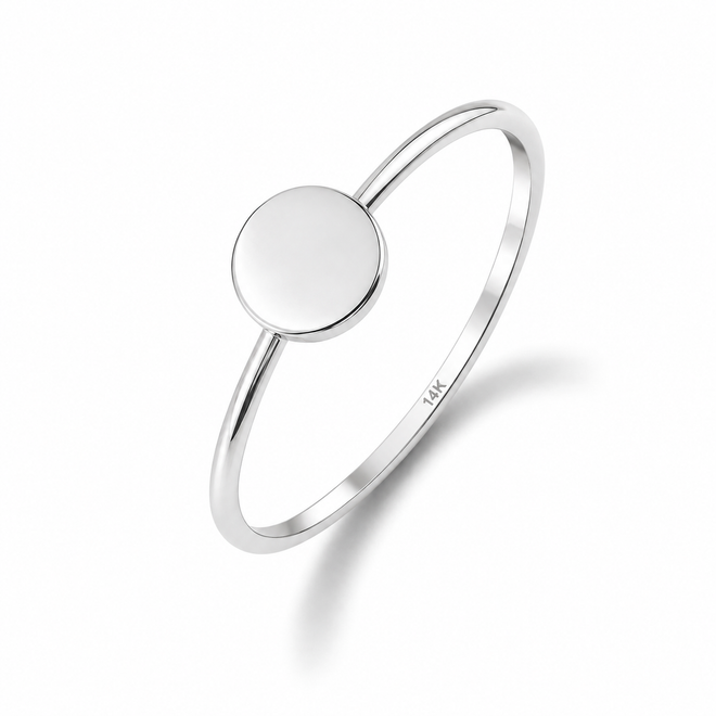 14K_Beyaz_Disk_Yuzuk
