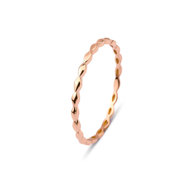 14 Ayar Altın Tamtur Yaprak Yüzük