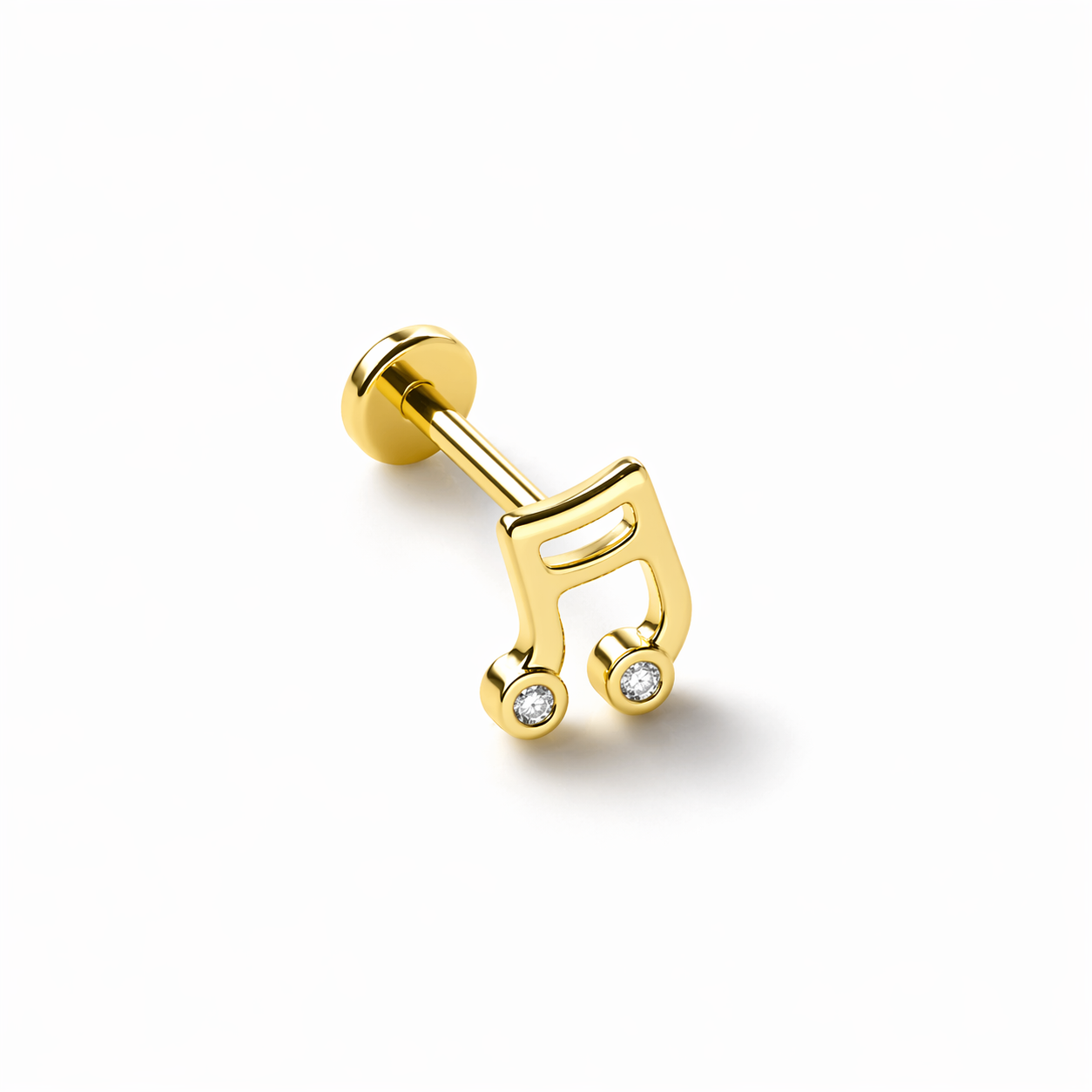 14 Ayar Altın Nota Piercing