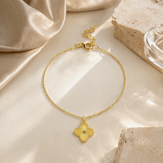 14 ayar altin retro bileklik