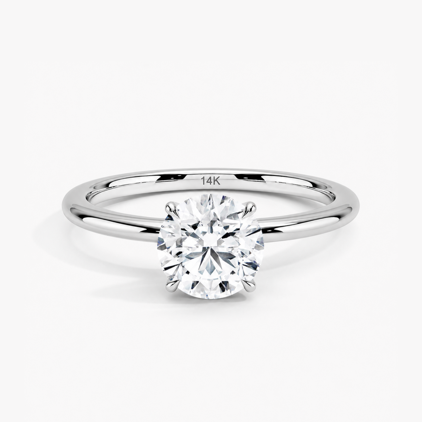 1.0 CT YUVARLAK GIA SERTİFİKA PIRLANTA TEKTAŞ YÜZÜK