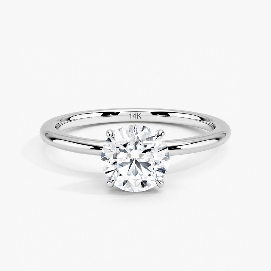 1.0 CT YUVARLAK GIA SERTİFİKA PIRLANTA TEKTAŞ YÜZÜK