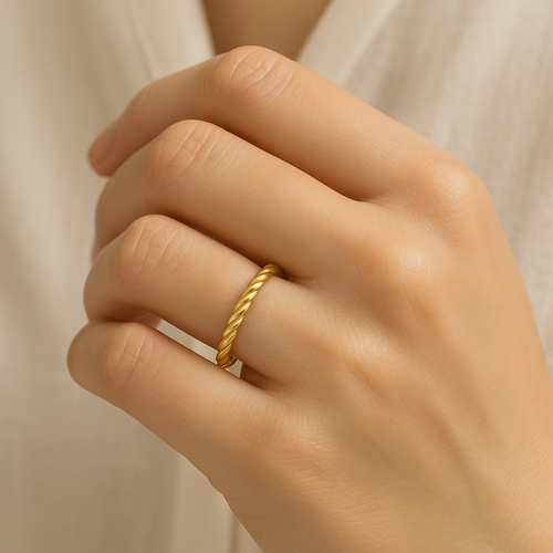 14 Ayar Altın Burgu Yüzük