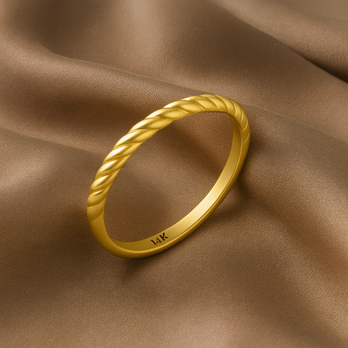 14 Ayar Altın Burgu Yüzük