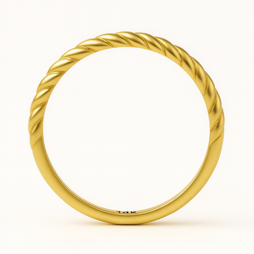 14 Ayar Altın Burgu Yüzük