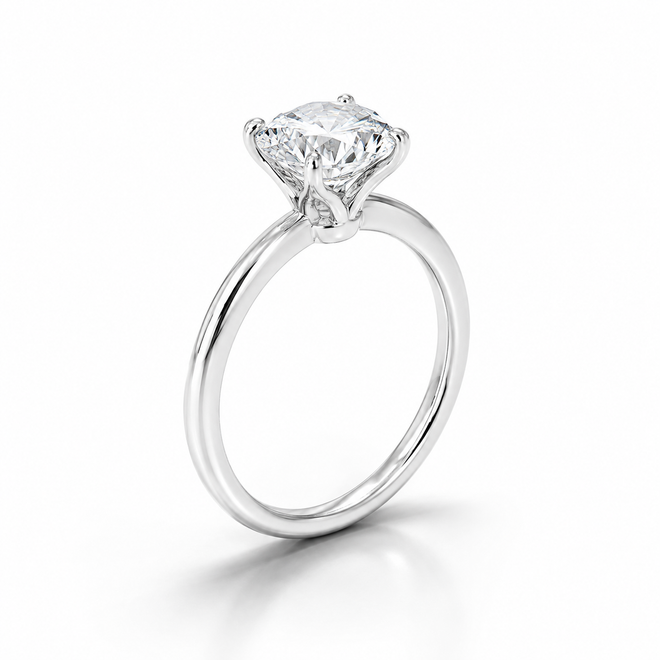 1.0 CT YUVARLAK GIA SERTİFİKA PIRLANTA TEKTAŞ YÜZÜK