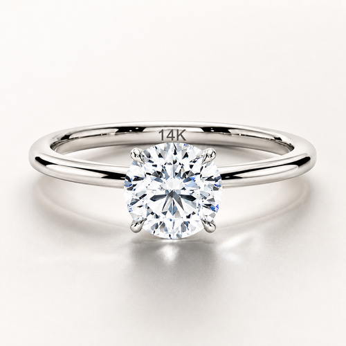 1.0 CT YUVARLAK GIA SERTİFİKA PIRLANTA TEKTAŞ YÜZÜK