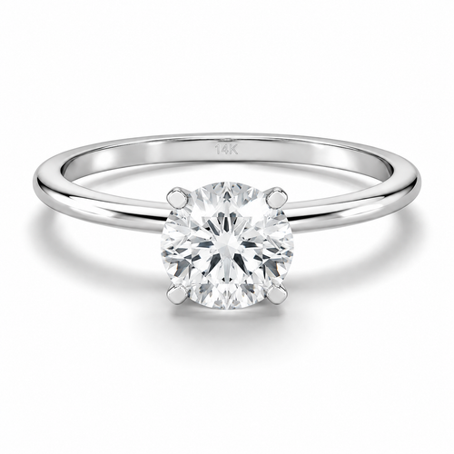 0.70 CT YUVARLAK GIA SERTİFİKA PIRLANTA TEKTAŞ YÜZÜK