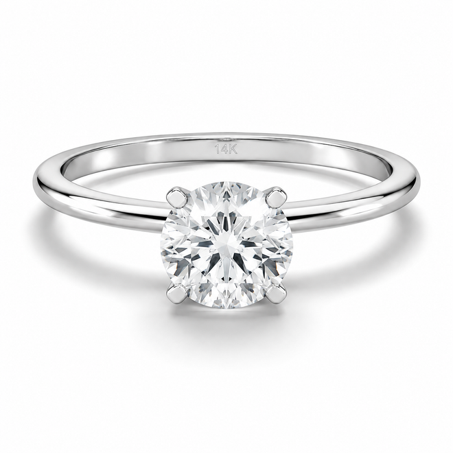 0.70 CT YUVARLAK GIA SERTİFİKA PIRLANTA TEKTAŞ YÜZÜK