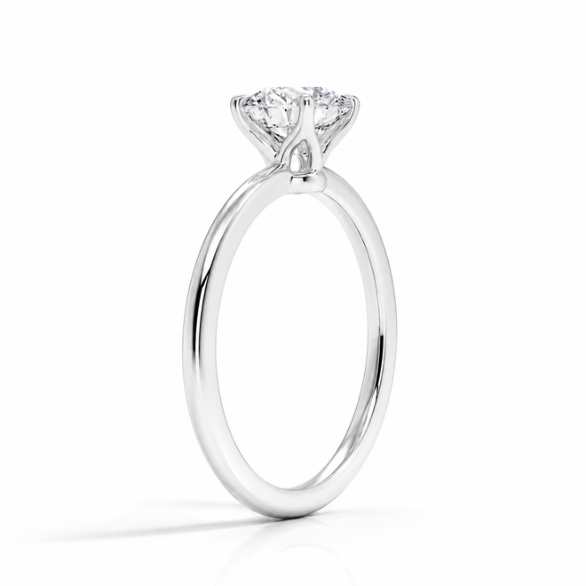 0.60 CT YUVARLAK HRD SERTİFİKA PIRLANTA TEKTAŞ YÜZÜK
