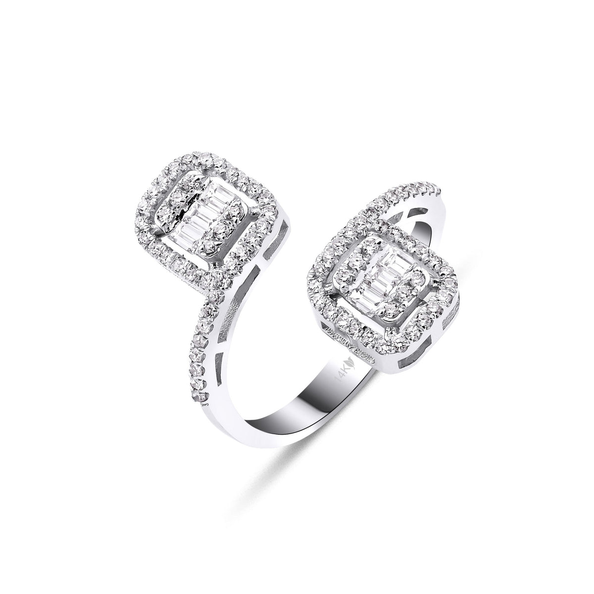 0.83 Karat Pırlanta Sarmal Yüzük