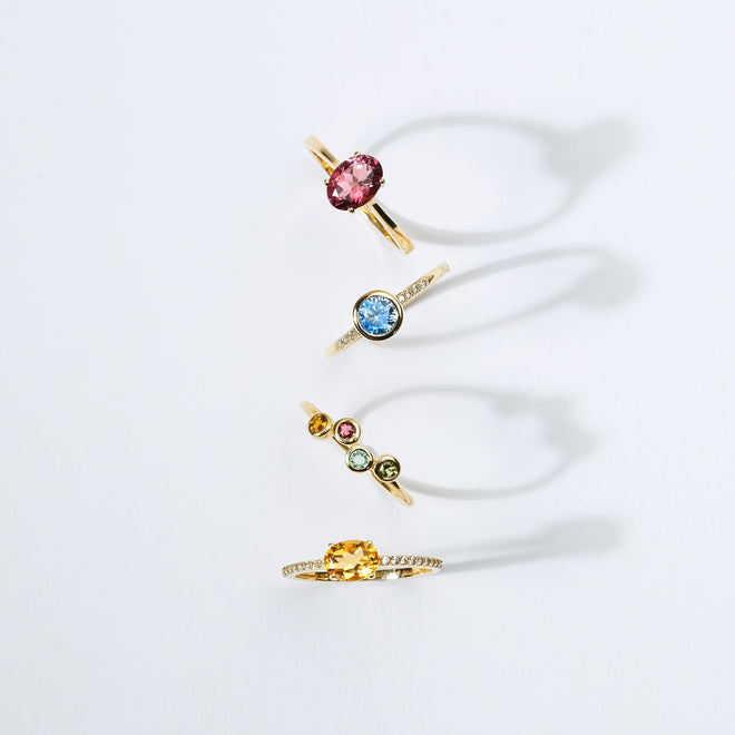 turmalin taşlı yüzükler