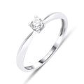 0.17 Karat Elegant Tektaş Pırlanta Yüzük