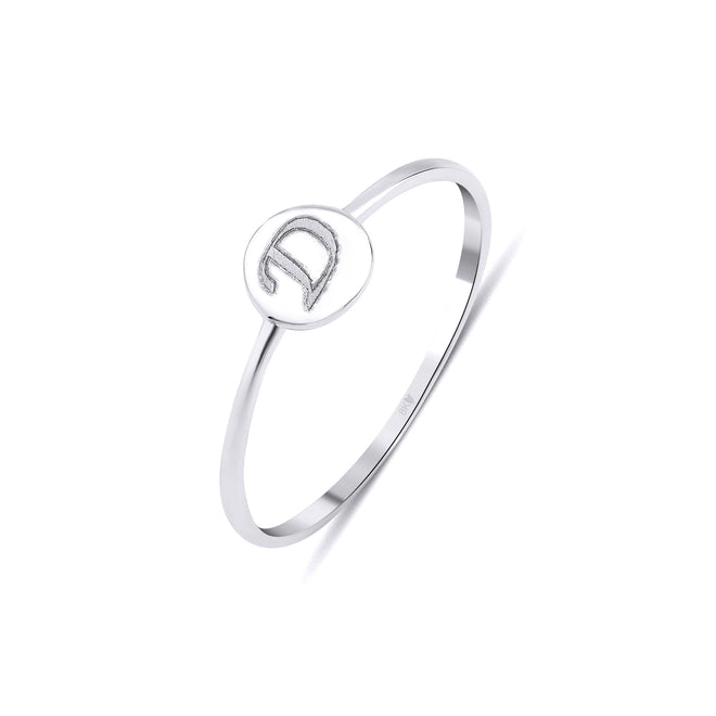 14 ayar altın kişiye özel tasarım harf yüzük beyaz 