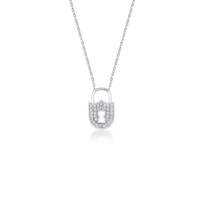 beyaz altın aşk kiliti kadın kolye