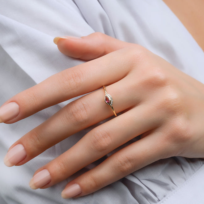 göz yüzük mankenli fotoğraf