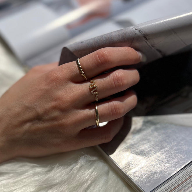 kombin fotoğrafı 14 ayar altın yüzük