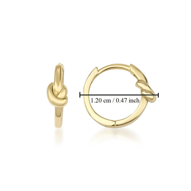 aşk düğümü mini halka küpe ölçüleri