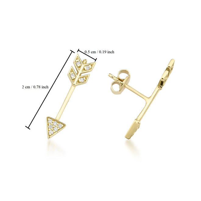 14 ayar altın ok çivi küpe ölçüleri