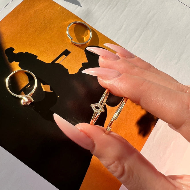 open markiz yüzük doğal ışık çekim