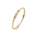 0.04 Karat Pırlantalı Minimal Markiz Yüzük