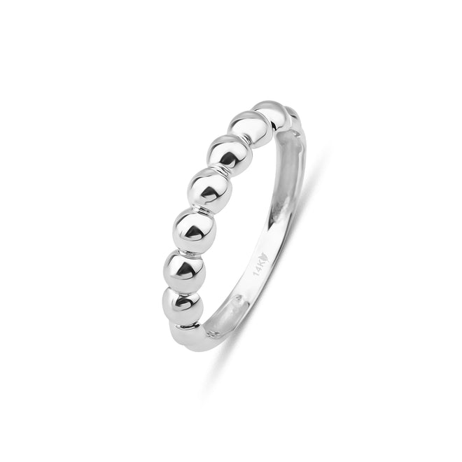 14 ayara beyaz altın taşsız yüzük