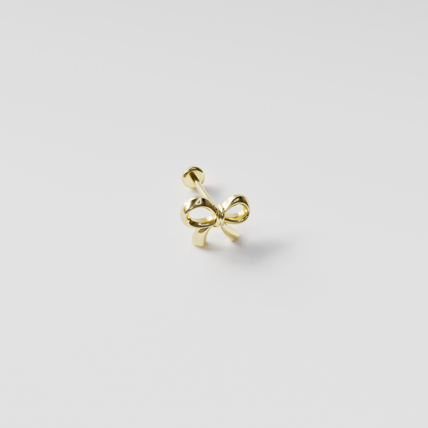 altın kurdele piercing