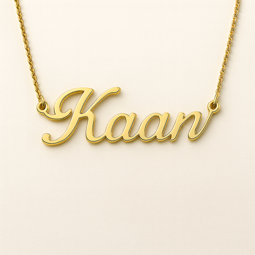 14 Ayar Altın El Yazısı İsim Kolye